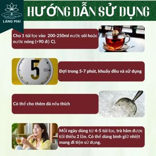 Trà Mát Gan Cà Gai Leo - Làng Mai - 4 vị Mát Gan, Hạ Mỡ Máu, Men Gan Cao, Xơ Gan. Hộp 30 gói