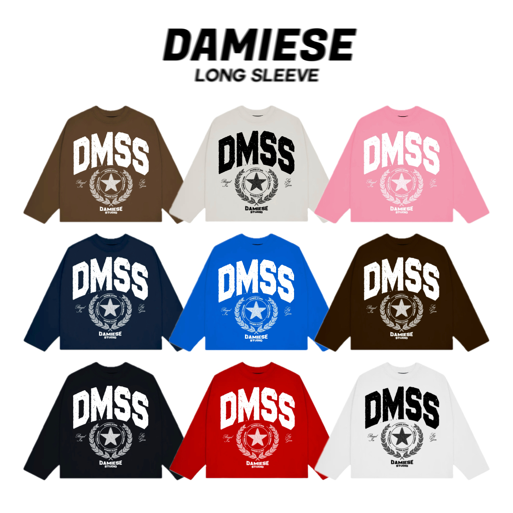 ÁO THUN BOXY TAY DÀI LOCAL BRAND DAMIESE "DMSTAR LOGO" COTTON 260GSM
