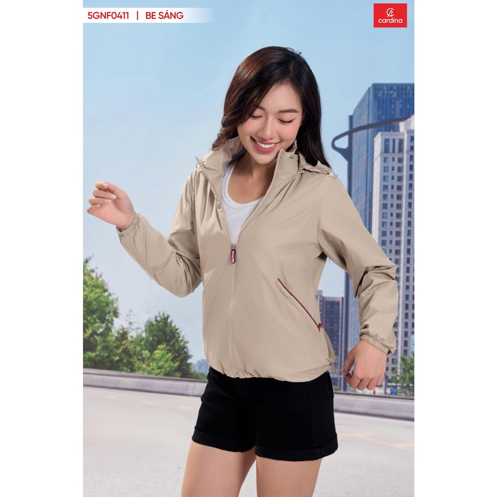 Áo Gió Thể Thao 𝐂𝐀𝐑𝐃𝐈NA 4 in 1 Cao Cấp Cản Gió, Cản Bụi, Chống Nước 3GNF01