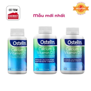 Calcium & Vitamin D3, Canxi bầu úc Ostelin, Canxi sau sinh 130 viên-275 viên-300 viên