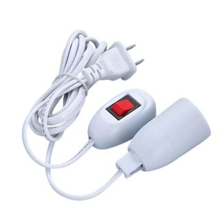 Dây Đui Đèn Liền Công Tắc 3m – Màu Trắng, Đui E27 – Gọn Nhẹ, Dễ Dùng Senvangvn