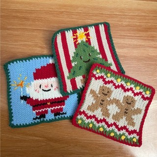 [TIEMNHA.BOSUA] Coaster Crochet|Lót Ly Handmade nhiều mẫu dễ thương quà tặng Giáng sinh NOEL