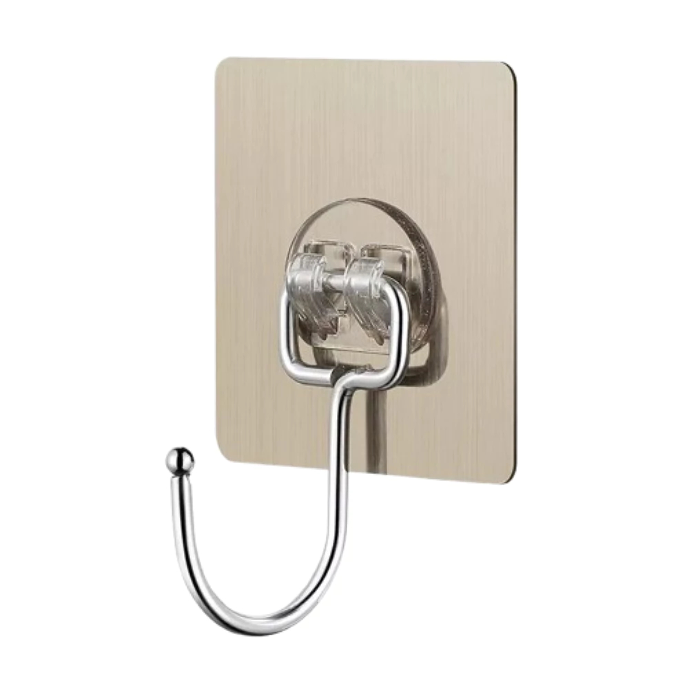 [Top Value] Móc dán tường HTD109 tráng bạc 6.5cm chịu lực siêu dính treo đồ, vật dụng đa năng