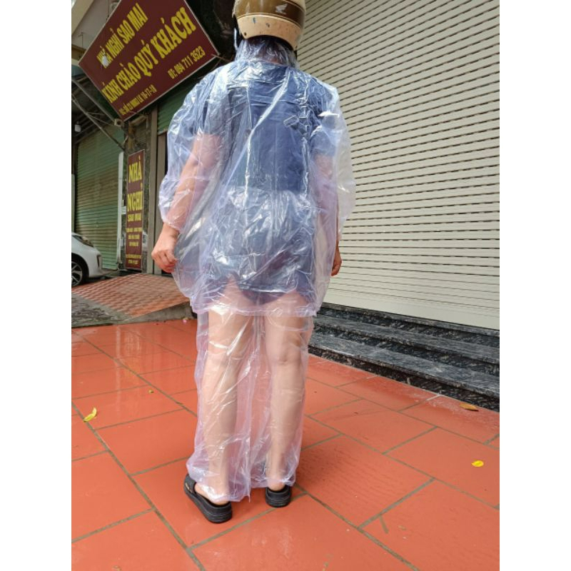 Bộ Áo Mưa Bộ Trong Suốt K25 Không Thấm Nước Áo Mưa Bộ Siêu Bền