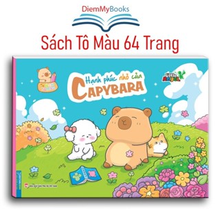 Sách Tô Màu Hạnh Phúc Nhỏ Của Capybara 64 Trang 31 Chủ Đề, Sách Tô Màu Cho Bé Thư Giãn Sáng Tạo