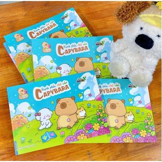 Sách Tô Màu Hạnh Phúc Nhỏ Của Capybara 64 Trang 31 Chủ Đề, Sách Tô Màu Cho Bé Thư Giãn Sáng Tạo