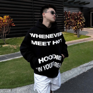 ÁO HOODIE ⚡️ Giá Sập Sàn ⚡️ AO KHOÁC HOODIE NỈ 3 MÀU IN CHỮ WHENEVER ( KÈM ẢNH THẬT ) nam nữ đẹp SSL