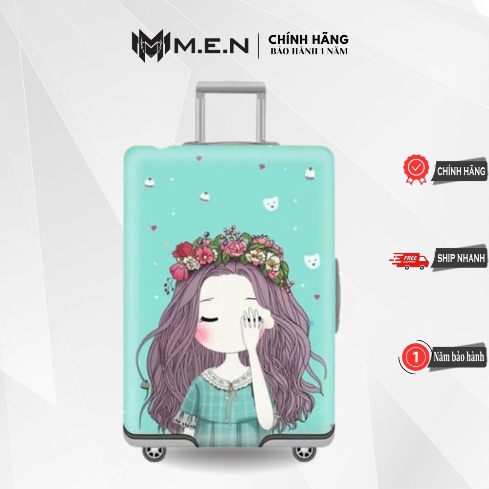Túi bọc vali - áo bọc vali cao cấp khoá kép vải thun dày chống nước co giãn 4 chiều 3 size chọn (sản phẩm mới)