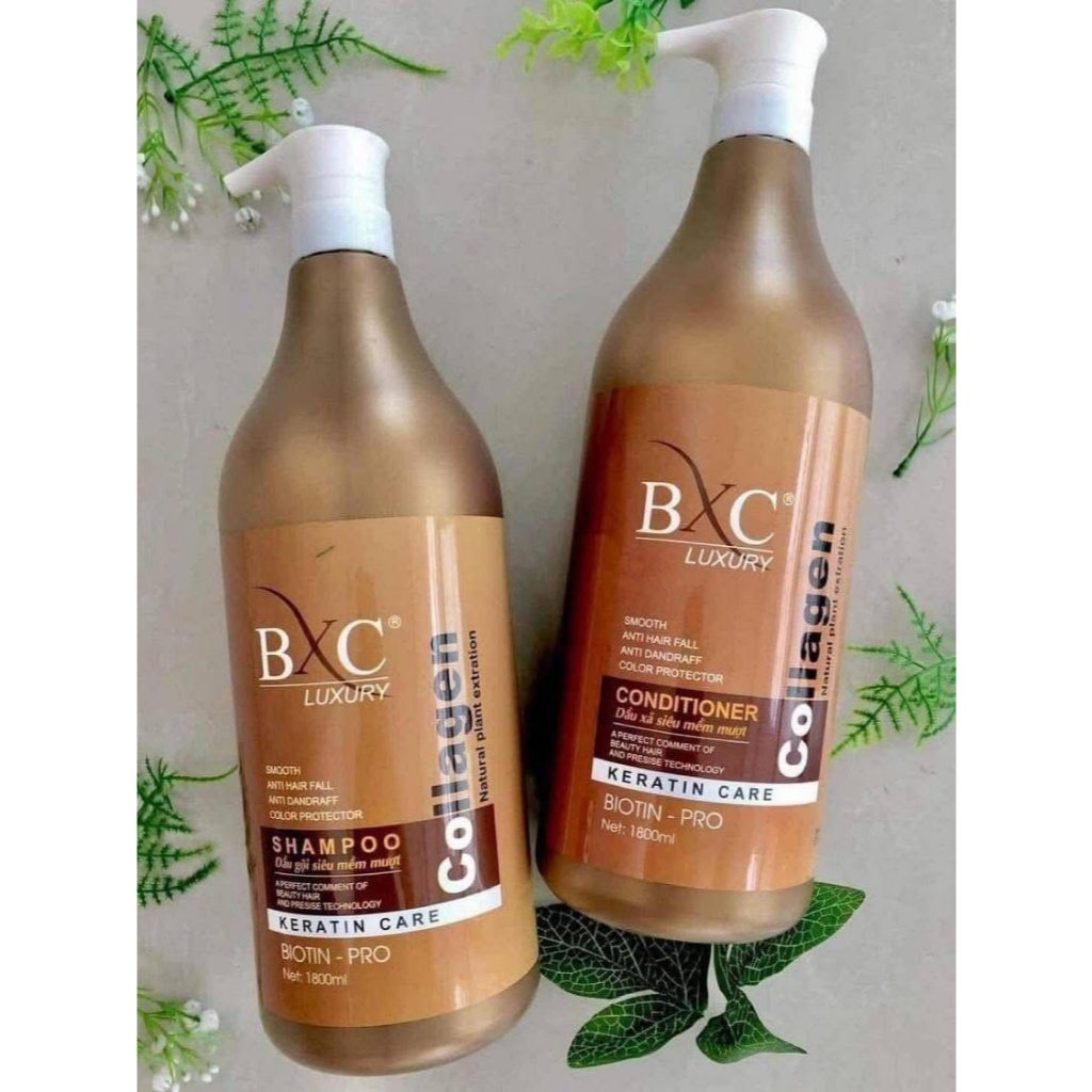Dầu Gội BXC Luxury Siêu Mềm Mượt Phục Hồi Tóc Hư Tổn 1,8L