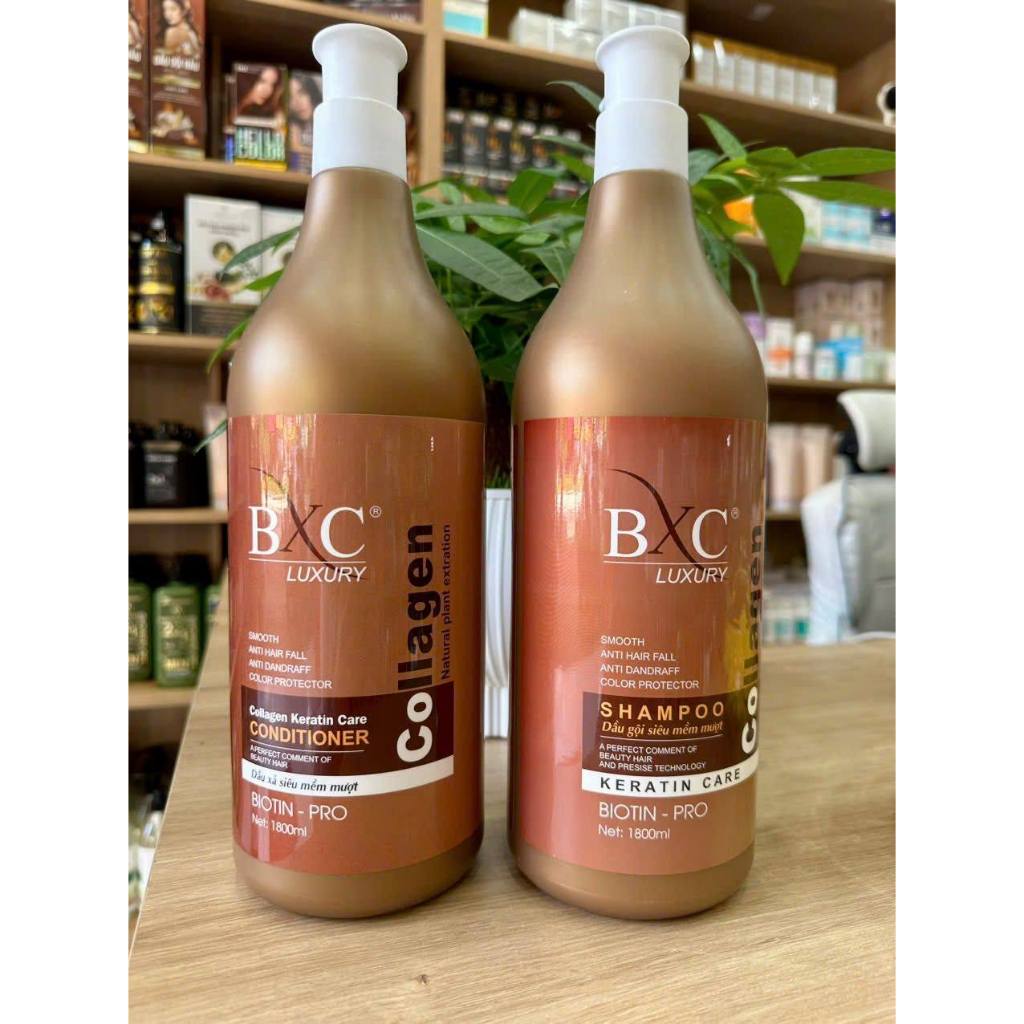 Dầu Gội BXC Luxury Siêu Mềm Mượt Phục Hồi Tóc Hư Tổn 1,8L