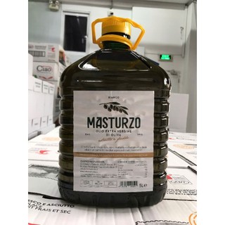 Dầu olive nguyên chất Bianco hiệu Masturzo – thùng 5L (Extra Virgin Olive Oil – White Label)