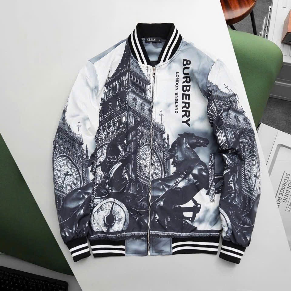 Áo Bomber 2 Lớp Unisex Nam Nữ, Áo Khoác Gió Họa Tiết Nghệ Thuật Vintage Đẹp