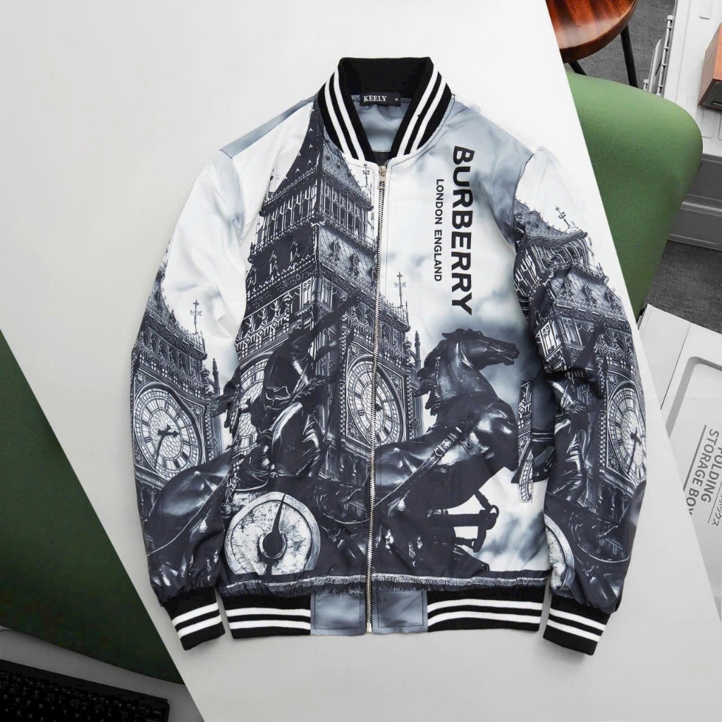 Áo Bomber 2 Lớp Unisex Nam Nữ, Áo Khoác Gió Họa Tiết Nghệ Thuật Vintage Đẹp