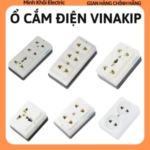 Ổ cắm điện không dây vinakip,ổ điện,ổ cắm đôi,ổ cắm đơn,ổ cắm nổi,ổ cắm âm tường,ổ cắm điện dân dụng,ổ cắm điện công ngh