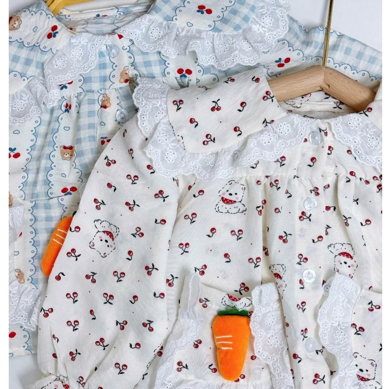 Set Dài Tay Thu Đông Bé Gái Liena's Closet Chất Đũi Mềm An Toàn Cho Bé Dễ Mặc Đi Học Đi Chơi DT11