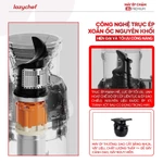 Máy Ép Chậm Nguyên Quả Lazychef 3S Premium 200W - Ép trái cây, Miệng Ép 110mm, Làm Kem, Tặng Bình Xịt  Cỏ Cây Hoa Lá — ảnh 5