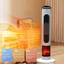 Quạt sưởi gốm QCOOKO, máy sưởi gốm công suất 2200W làm nóng nhanh chỉ 3s mô phỏng giả ngọn lửa