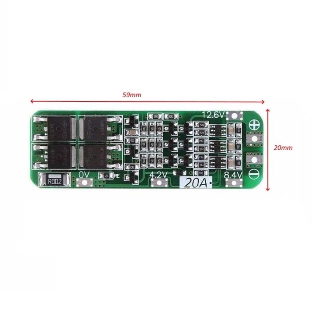 Mạch pin 3S 12v 20A |Sạc cân bằng và bảo vệ cho pin Li-ion 3,7V
