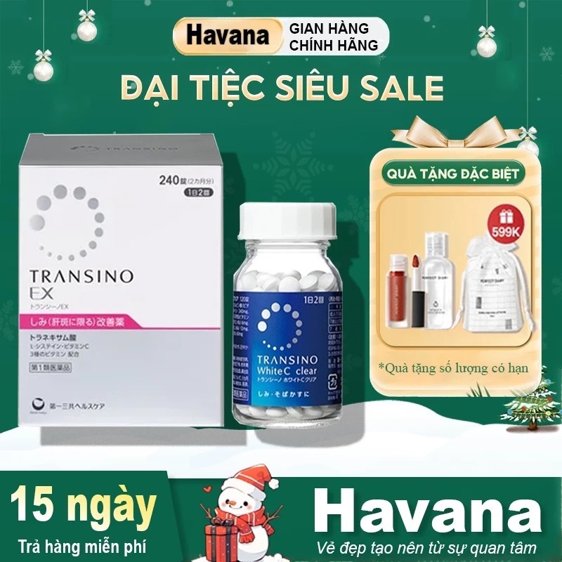 Viên Uống Trắng Da TRANSINO WHITE PREMIUM Nhật Bản Trắng Da, Mờ Nám ...
