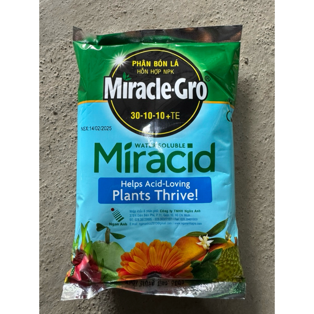 Miracle Gro 30-10-10 nhập Mỹ chính hãng gói 500gr