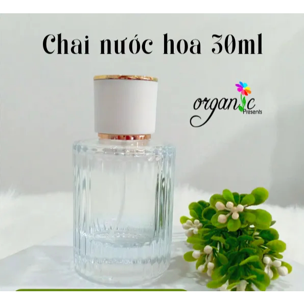 CHAI NƯỚC HOA 30ML (TRỤ TRÒN CÓ SỌC)