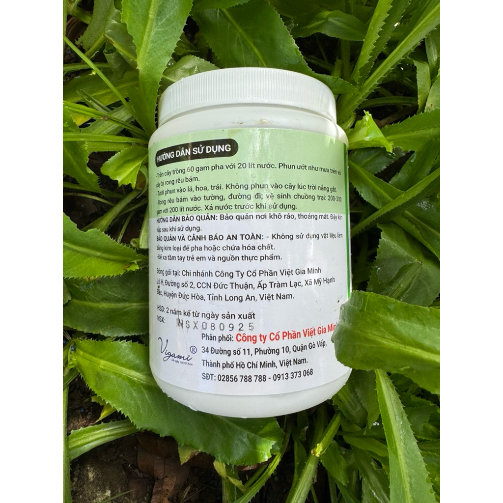 Tẩy rong cây, rong rêu sân, nền nhà hũ 500gr