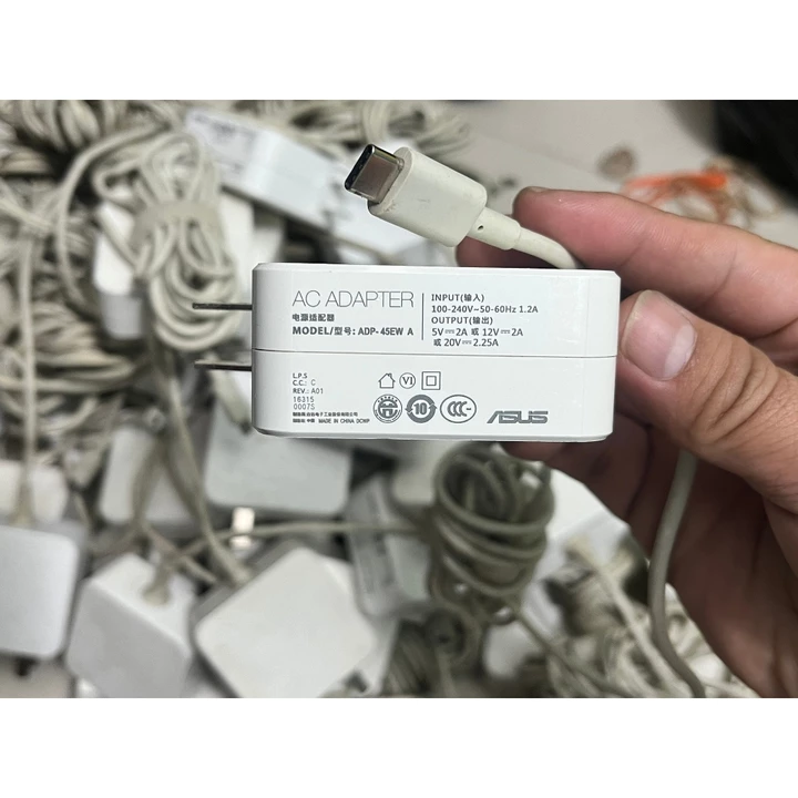 sạc laptop Asus TYPE C 45W hàng cũ, zin bóc máy, chính hãng
