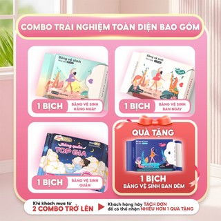 [Combo Trải Nghiệm] Băng Vệ Sinh TopGia Các Loại Siêu Mỏng, Thấm Hút Cực Nhanh, Khô Thoáng Cả Ngày