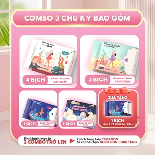 [Combo 3 Chu Kỳ] Băng Vệ Sinh TopGia An Tâm Chu Kỳ Dài, Siêu Mềm Mại, Thấm Hút Tốt, Chống Tràn Ngược