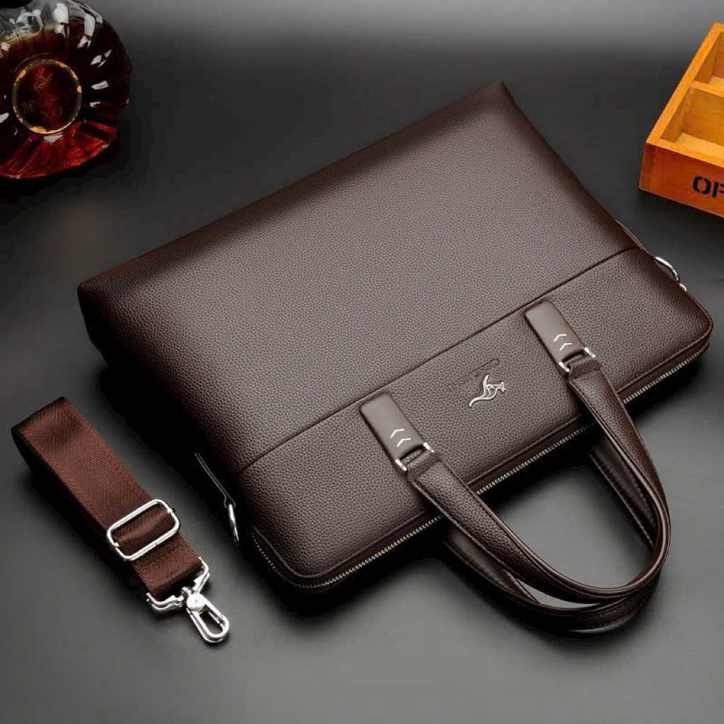 Cặp da nam công sở cao cấp chống nước – Túi xách laptop thời trang sang trọng, đựng tài liệu, đi làm, đi họp