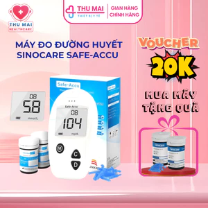 Máy Đo Đường Huyết Sinocare Safe - Accu, máy thử tiểu đường, máy đo lượng đường trong máu