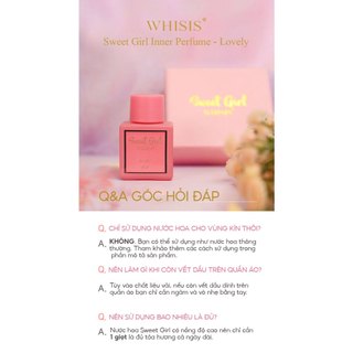 Nước hoa vùng kín Whisis Sweet Girl Inner 5ml ngọt ngào tinh tế lưu hương lâu dài 48h - Bebeau