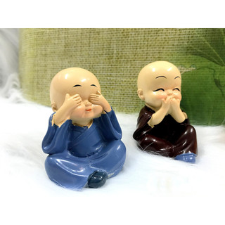 Tượng chú tiểu 4 không cao cấp sứ loại 1 ( Hình Thật - Video Thật )