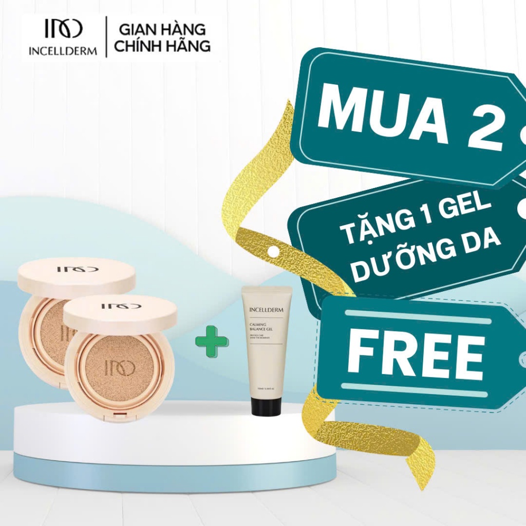 Phấn nước che phủ khuyết điểm, dưỡng da & chống nắng Incellderm 4D