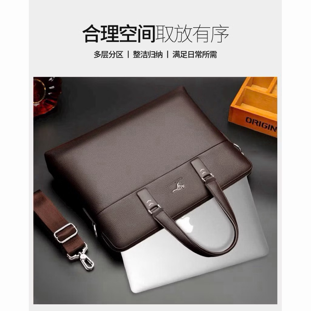 Cặp da nam công sở cao cấp chống nước – Túi xách laptop thời trang sang trọng, đựng tài liệu, đi làm, đi họp