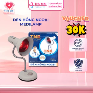 Đèn hồng ngoại TNE Medilamp có chiết áp kèm bóng 250W, giúp giãn mạch máu, đau thắt cơ, đau viêm khớp