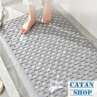 Thảm Lót Nhà Tắm Cao Su Thiết Kế Dạng Lỗ Thoát Nước Thoát Ẩm Mùi, Chống Trơn Trượt Bám Dính Cao