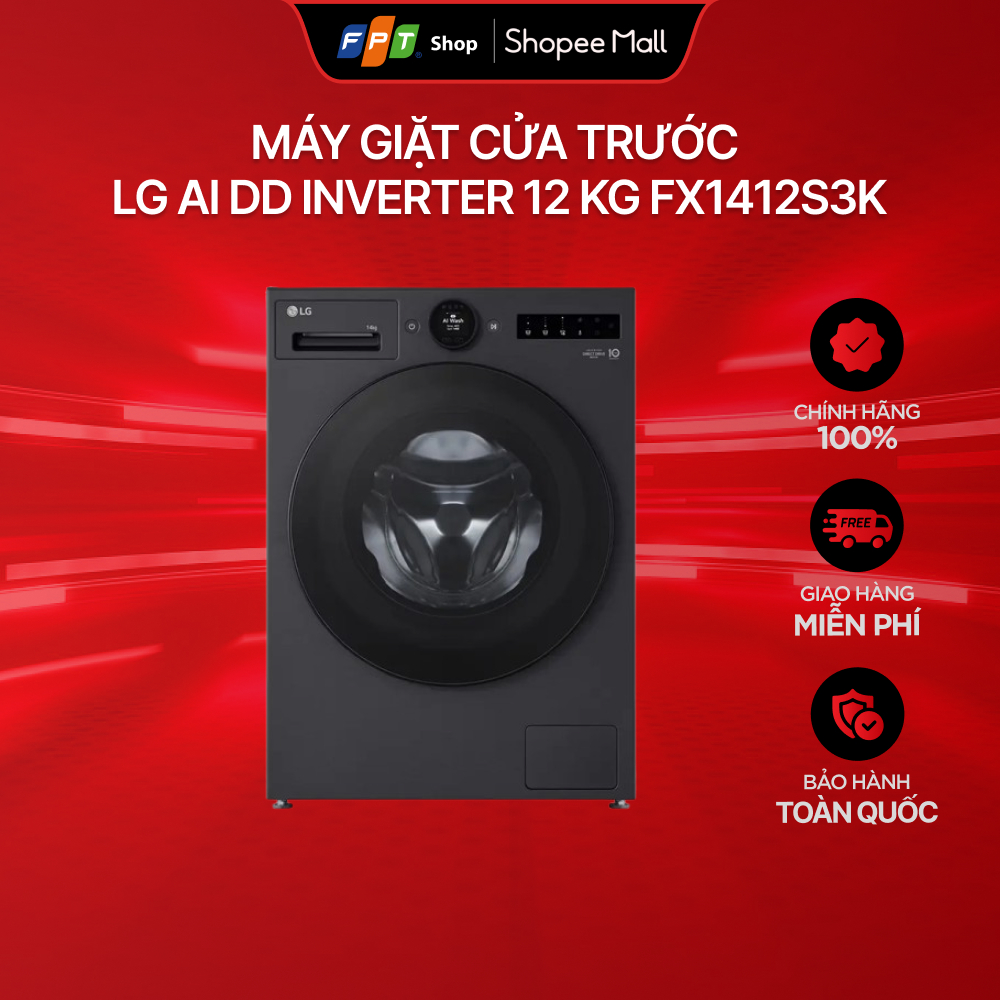 Máy giặt cửa trước LG Inverter 12 kg FX1412S3K