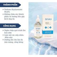 [HÀNG CÔNG TY]Serum cấp nước SMAS HA Plus Hyaluronic Acid Premium Ampoule - Serum Smas 100ml