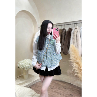 Sét áo gile+sơ mi+hoa trà tặng kèm siêu xinh ạ 💯💝đi CHƠI, đi LÀM ,đi du lịch sang chảnh, xinh XINH đẹp