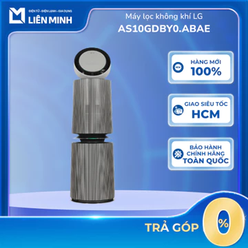 AS10GDBY0 | Máy Lọc Không Khí LG 360 Độ Alpha 2 Tầng AS10GDBY0.ABAE Vàng Be - Phạm Vi Lọc 104m² [Giao Toàn Quốc]
