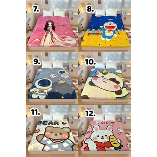 (25 MẪU) Ga Nỉ Nhung Bo Chun 5D Ga bọc đệm cho bé mềm mướt hoạt hình+ đủ kích cỡ chấn đệm 13cm + may theo yêu cầu