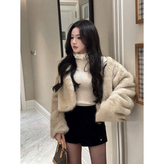 •𝙆𝙞𝙣𝙜𝙨𝙝𝙤𝙥𝙗𝙚𝙖𝙪𝙩𝙮•Áo Khoác Lông Cổ V Mịn Cao Cấp QC [M58]