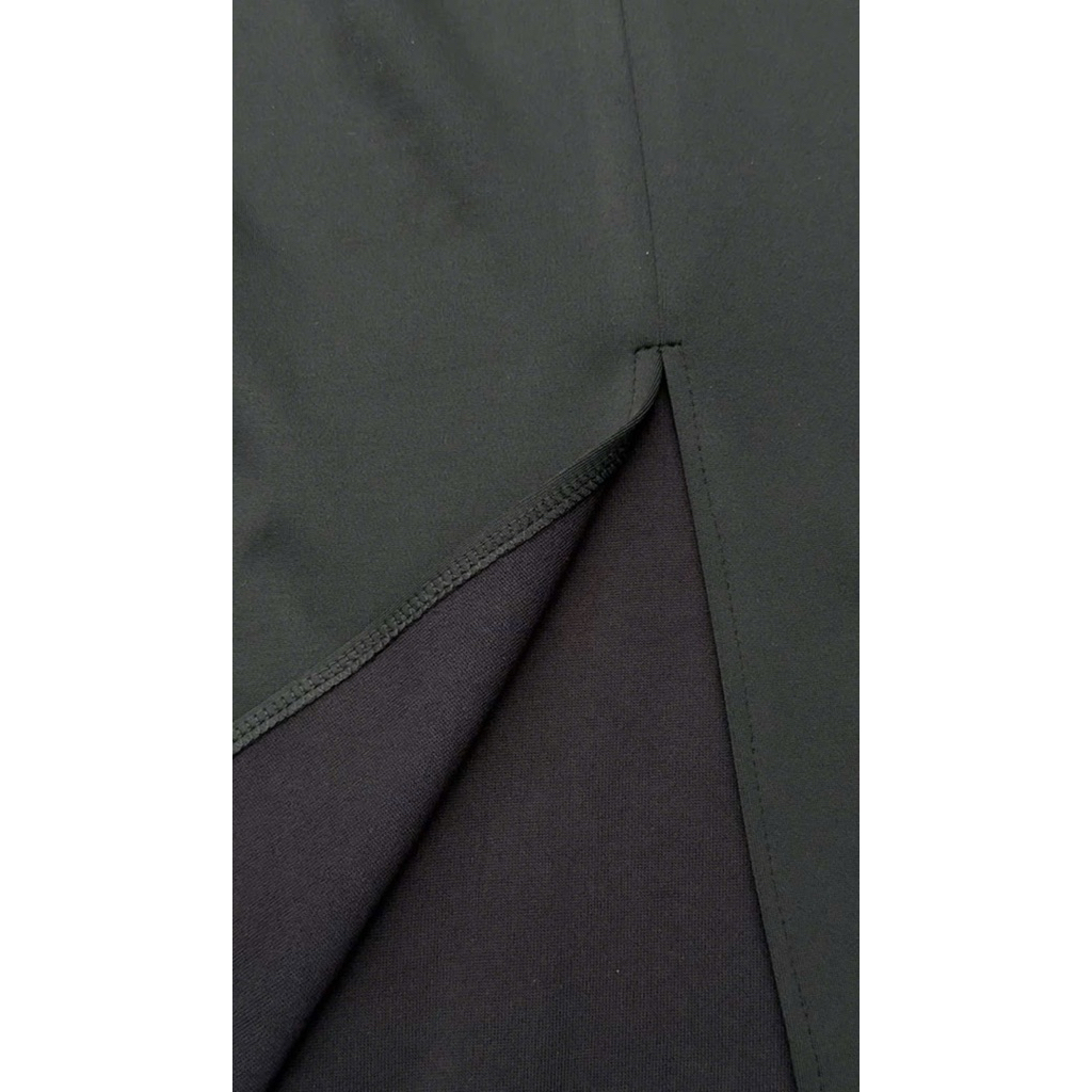 Chân váy công sở  cấp suông xẻ sau dài 87cm chất mì nỉ co dãn tốt kéo khoá sau, phong cách nhẹ nhàng hàn quốc