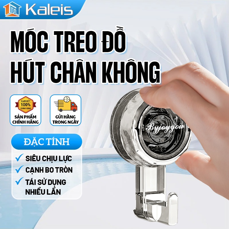 Kaleis Móc Hút Chân Không Đa Năng Không Cần Khoan – Dán Tường Treo Balo, Áo Khoác, Khăn, Chìa Khóa