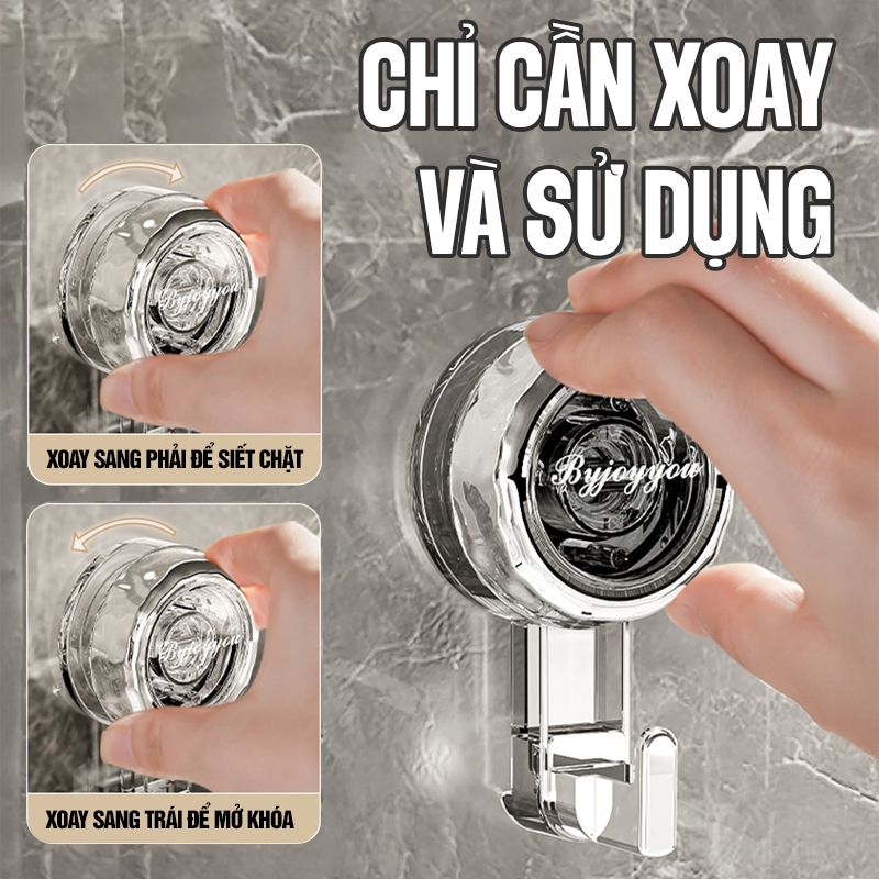 Kaleis Móc Hút Chân Không Đa Năng Không Cần Khoan – Dán Tường Treo Balo, Áo Khoác, Khăn, Chìa Khóa