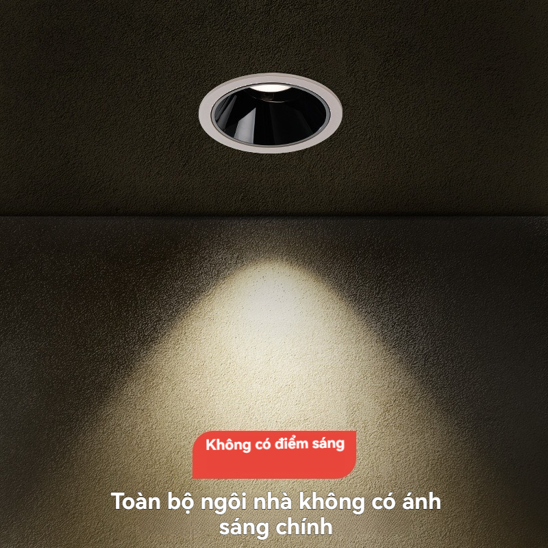 Đèn chiếu sáng đồi lõm chống chói tường rửa nhà cực hẹp bezel led trần ánh sáng xuống đèn LED