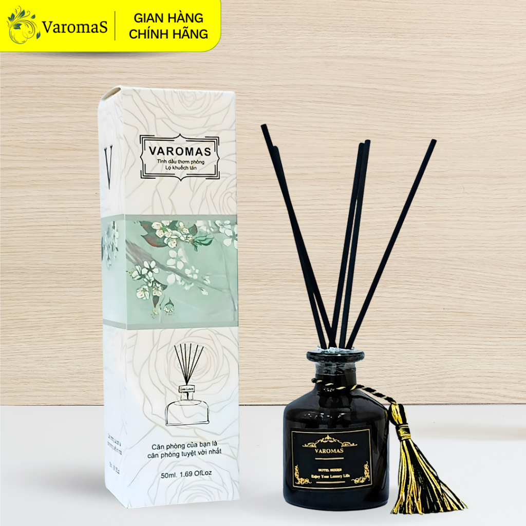 Tinh Dầu Khuếch Tán VaromaS KT11 50ml Thơm Phòng Thiên Nhiên Khử Mùi
