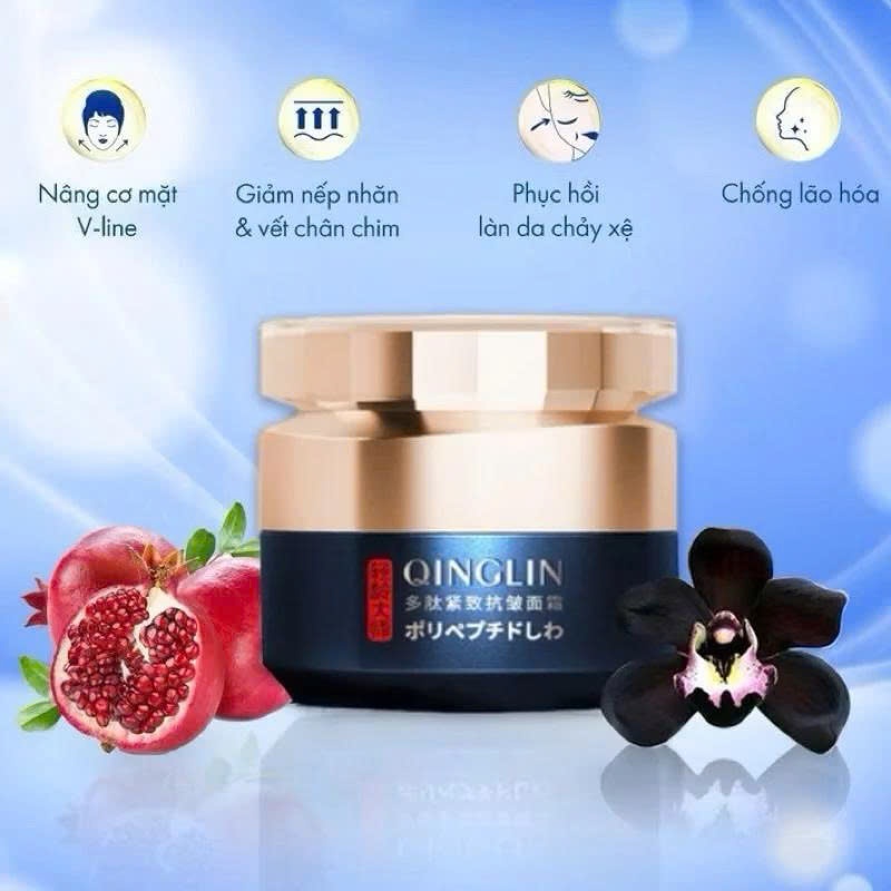 Kem Xoá Nếp Nhăn, Chống Chảy Xệ Qinglin Làm Mờ Nếp Nhăn, Trẻ Hoá Da, Se Khít Lỗ Chân Lông, Xóa Nám Tàn Nhang 50gr