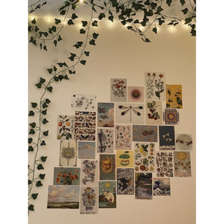 Set 20 Poster Tranh Dán Tường Trang Trí Bàn Học Phòng Ngủ, Tranh TreoTường Phong Cách Nghệ Thuật Aesthetic Memory Prints
